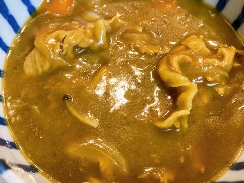 余ったカレーで作る！簡単カレーうどん♡